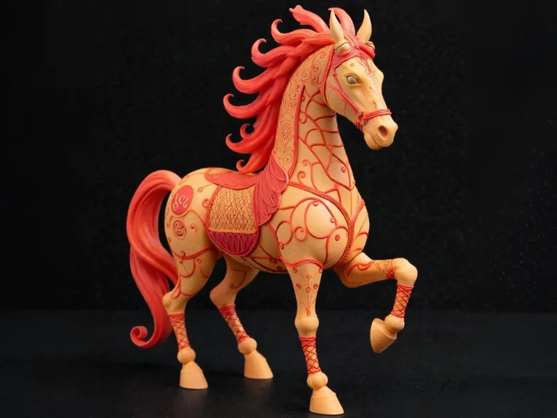 Ornamental Fantasy Horse – Art Nouveau