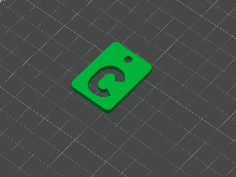 Keychain Letter C