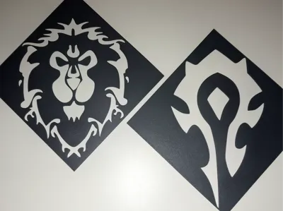 Stencil World of Warcraft - Alliance / Horde