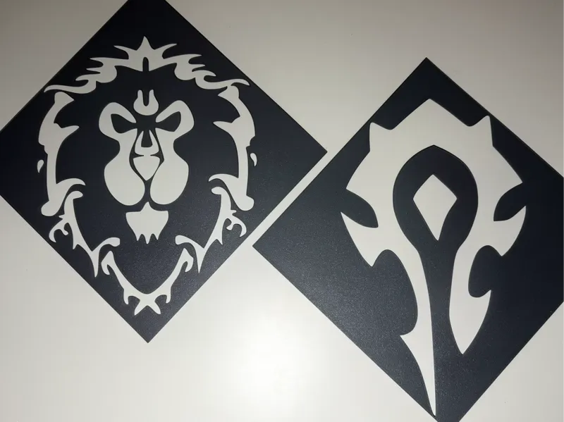 Stencil World of Warcraft - Alliance /  Horde