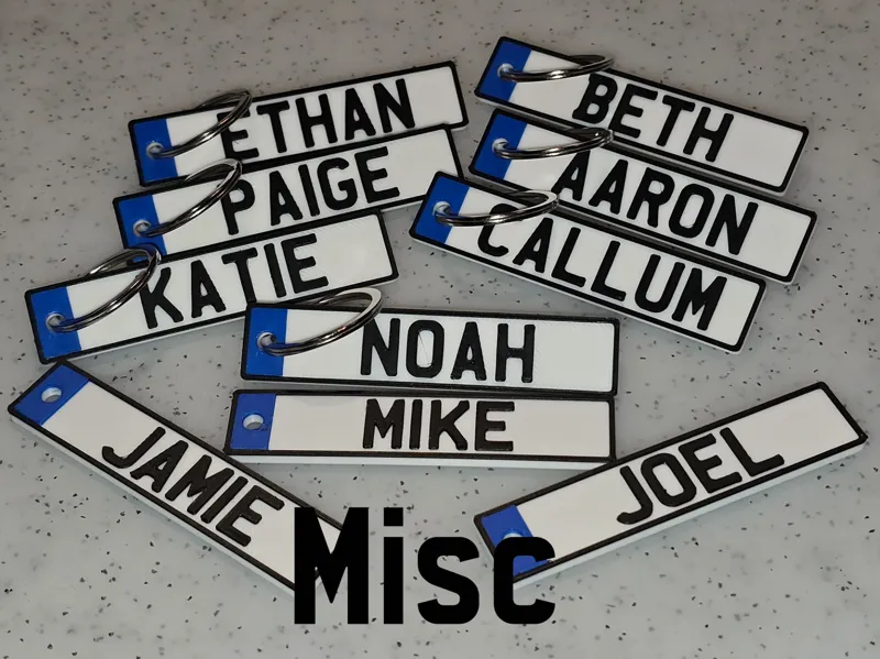 Name key fob (miscellaneous/non-name)
