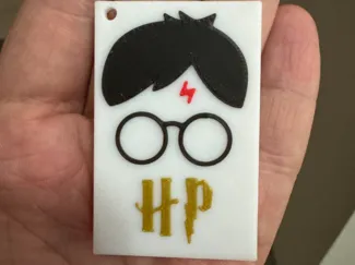 Harry Potter Facial initials keyring