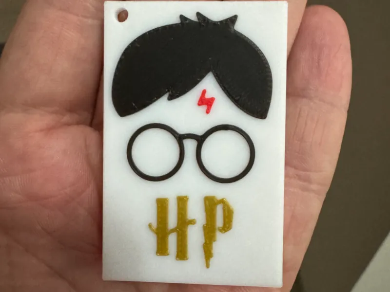 Harry Potter Facial initials keyring