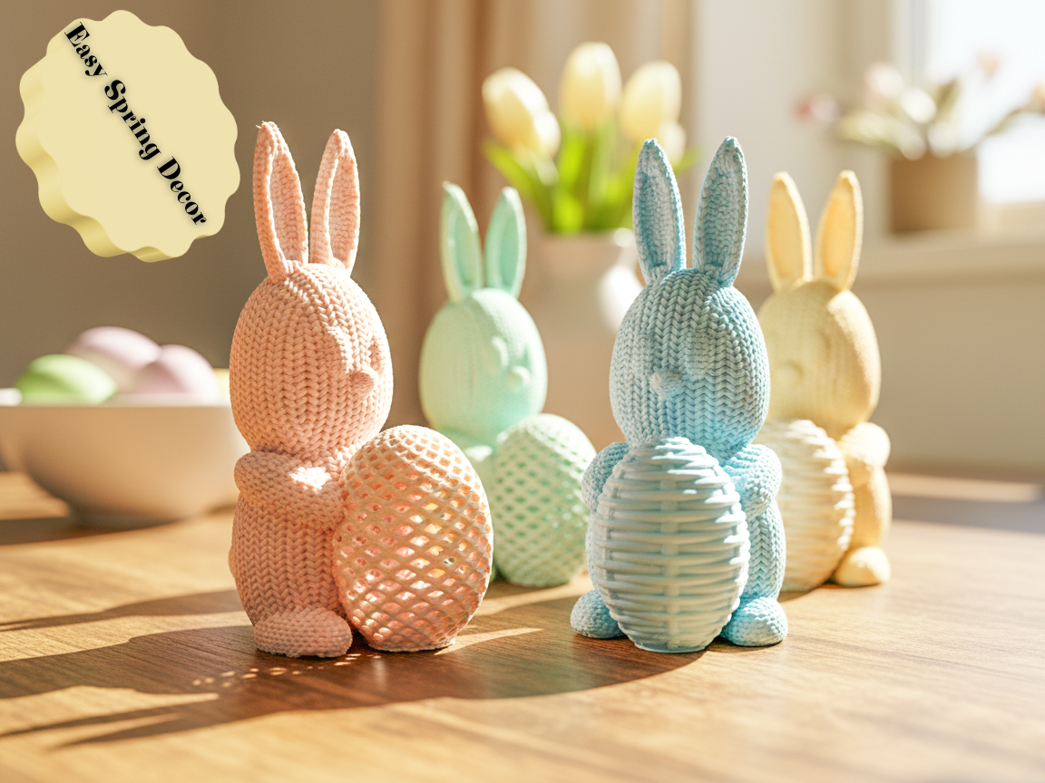 Knitted Easter Bunny