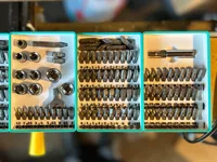 Range-embouts hexagonaux étiquetable Gridfinity — photo 2
