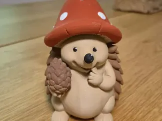 Igel mit Pilzhut