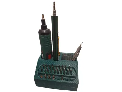 Screwdriver-stand for Parkside precision 3V and 4V