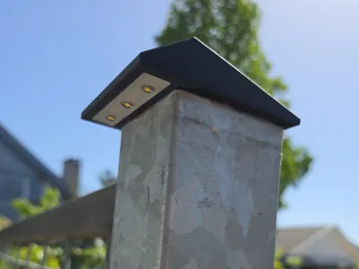 Solar Light for 80x80mm for hollow fencepost