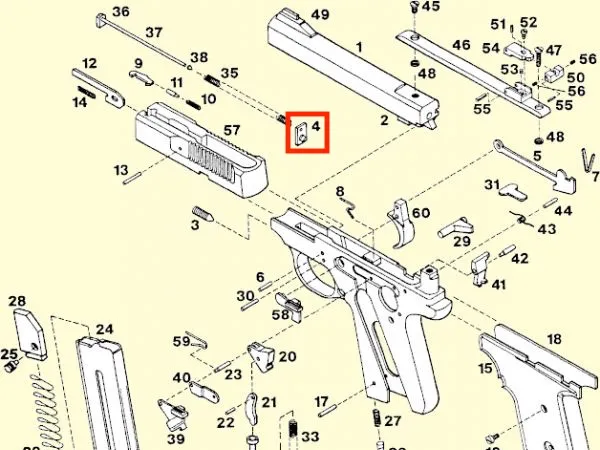 Pièce de rechange Browning Buckmark