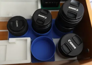 Gridfinity Camera Lens Storage Bins