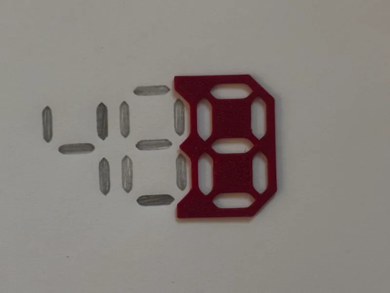 Segment Number Stencil