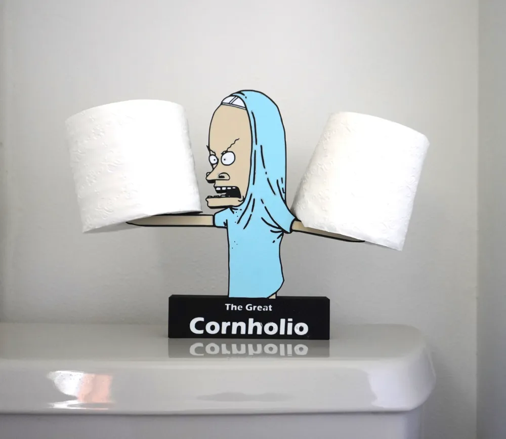 Beavis The Great Cornholio TP Roll Holder by Travisty MakerWorld
