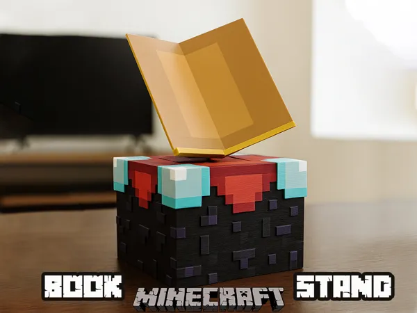 Lutrin de lecture style Minecraft