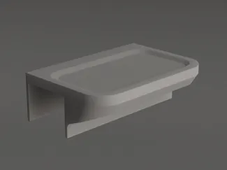 IKEA Malm bed phone shelf