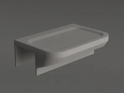 IKEA Malm bed phone shelf
