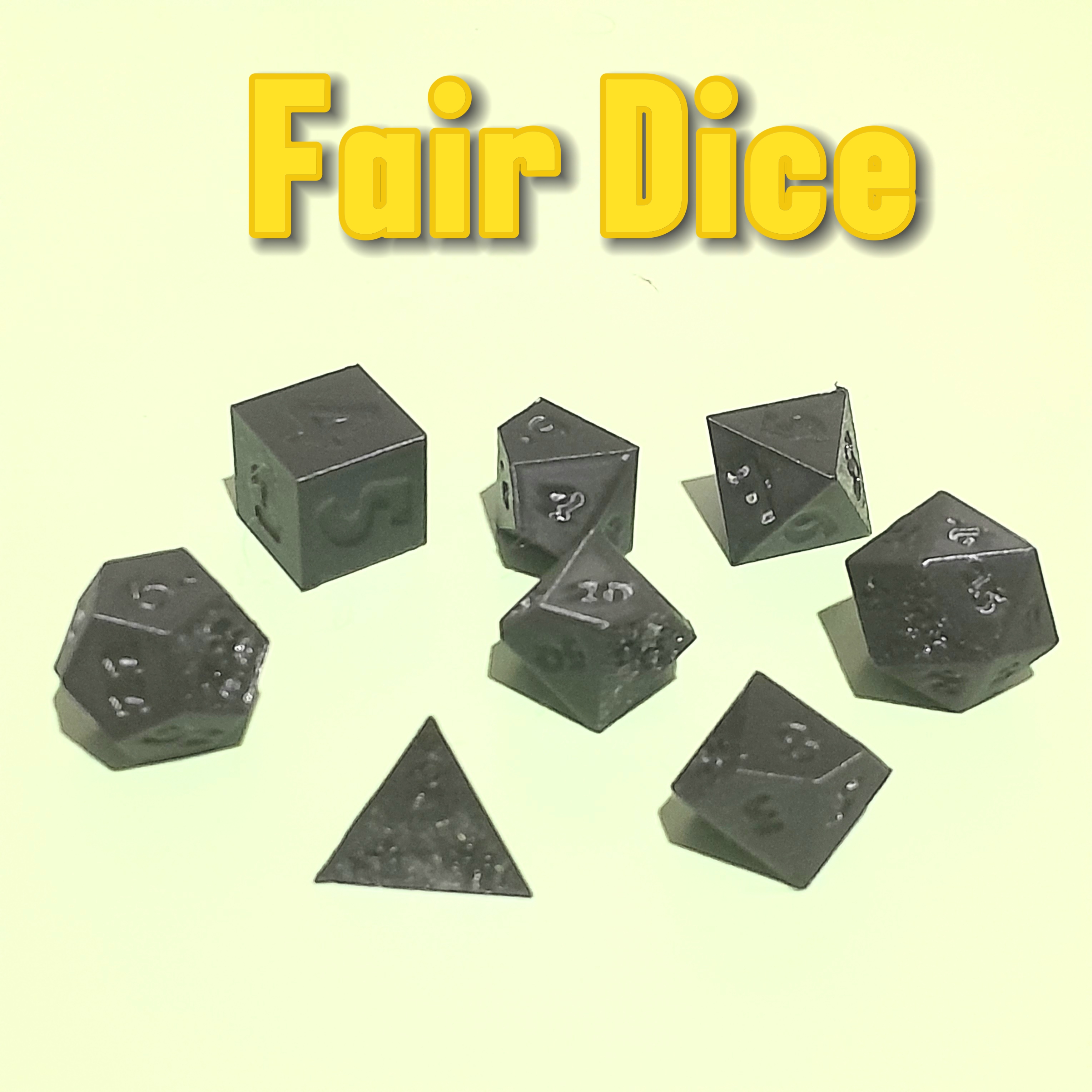 Miniatura 2 do modelo 3D Basic dice set for DnD
