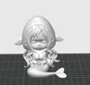 10cm white star single color Print in Place (single color)
