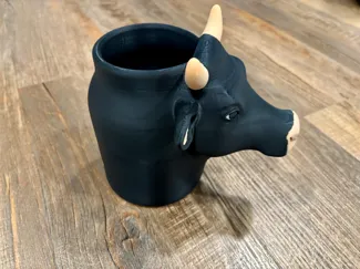 Cow Head Vase / Jar / organizer pen pencil holder