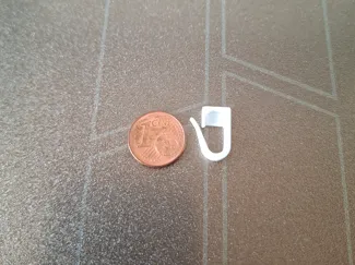 Tiny snap hook carabiner