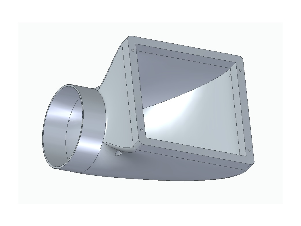 Abluftstutzen abgewinkelt H2C