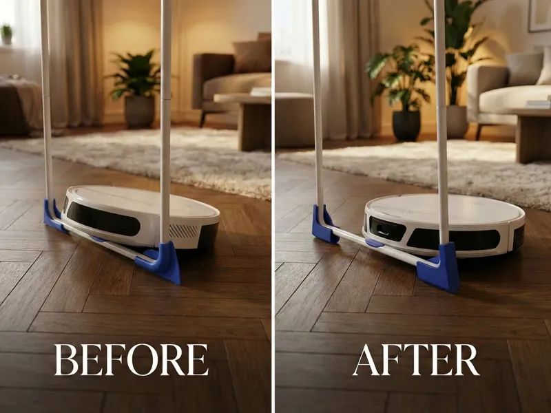Replacement feet for airers - no more stuck vacuum