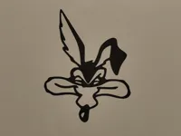 Silhouette de tête de coyote — photo 2