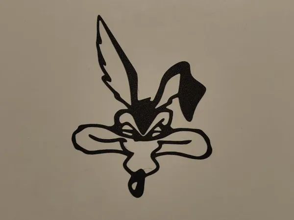 Silhouette de tête de coyote