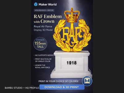 RAF Memorial Plinth – 1918 Cap Badge Tribute