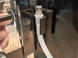 Jura J8 magnetic milk tube holder