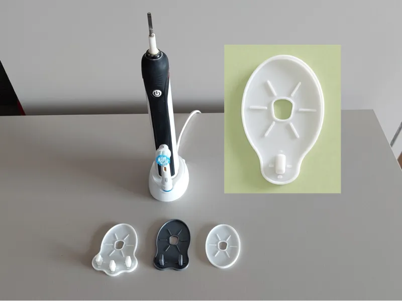 Oral b drying cover with Replacement Head Bracket