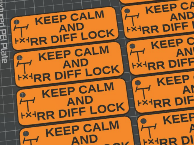 Keep Calm and rr diff lock