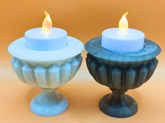 Azores inspired LED tea light candle holder