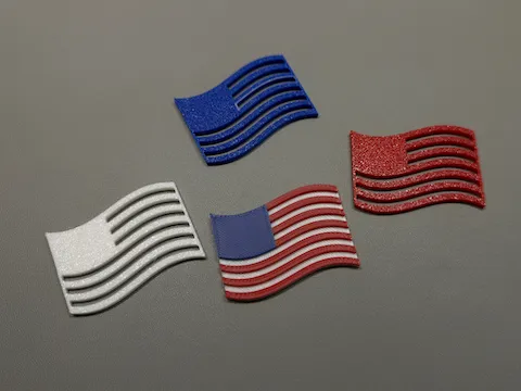 Simple American Flags - 2 Versions