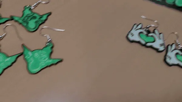Earrings with "Goblin" view 2