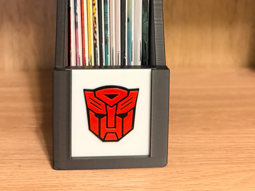 Transformers - Comic book holder label - Free 3D Print Model - MakerWorld