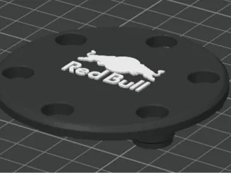 Redbull middle cap for logitech wheels