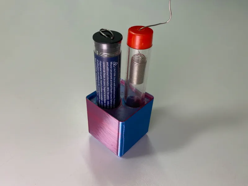 Gridfinity Solder Tubes Holder (20mm and 17mm)