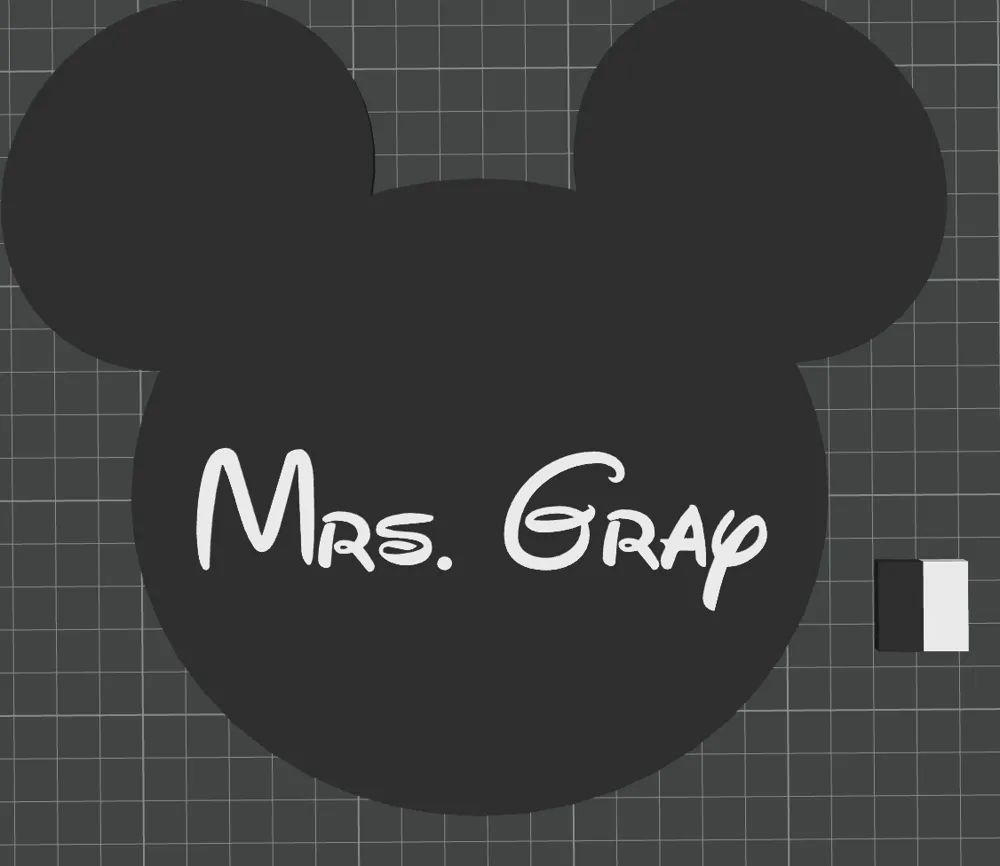 Open Sign Mickey Customizable Mickey Mouse Sign - Free 3D Print Model - MakerWorld