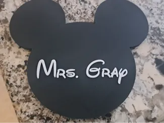 Customizable Mickey Mouse Sign 