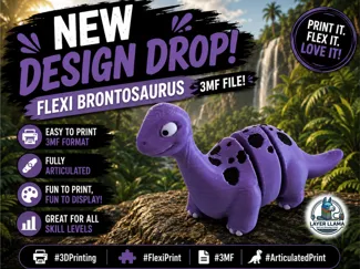 Layer Llama - Flexi Brontosaurus
