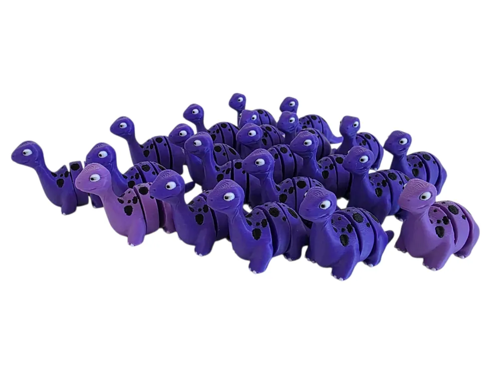 Layer Llama - Flexi Brontosaurus - Free 3D Print Model - MakerWorld
