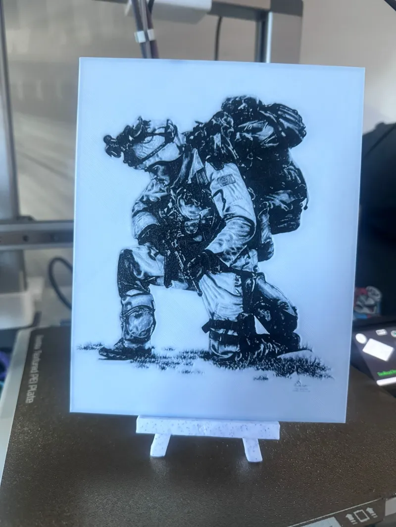 praying soldier hueforge