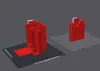 0.2mm layer, 2 walls, 7% for the larger chips