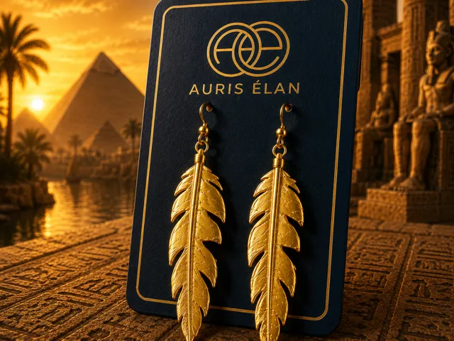 Pharaoh's Feather Earrings