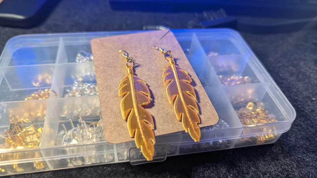 Pharaoh's Feather Earrings view 3
