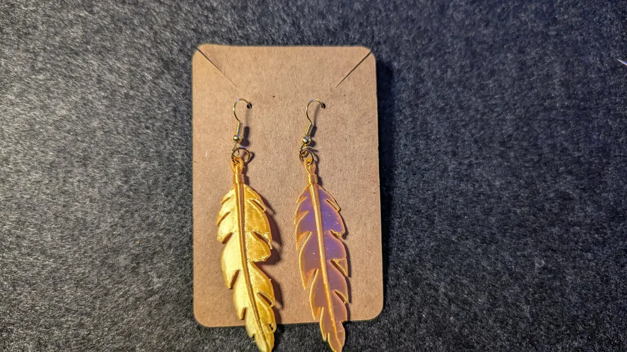 Pharaoh's Feather Earrings view 4