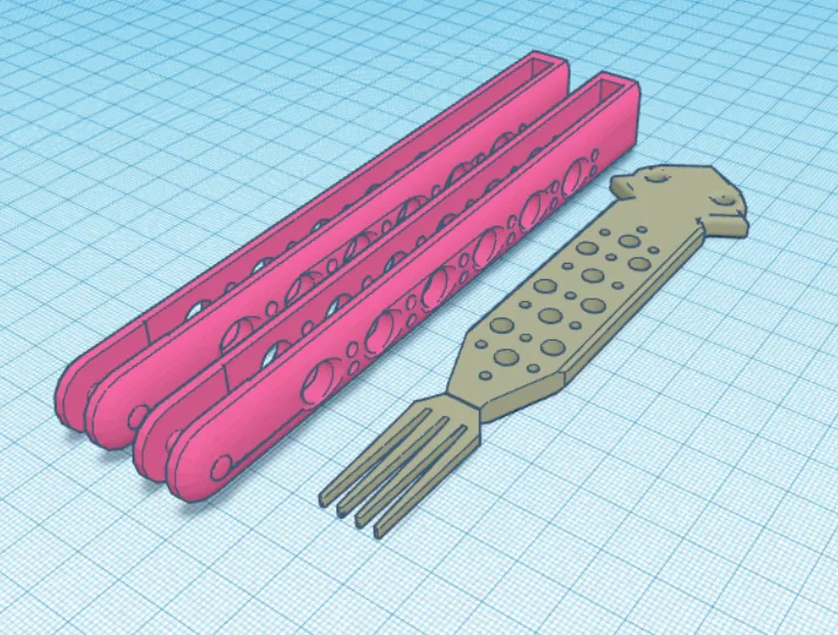 Butterfly knife but its a fork