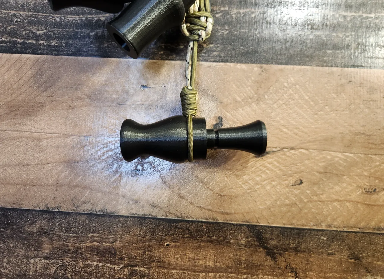 Standard Duck Call (Fully 3D Printed & Functional) view 3
