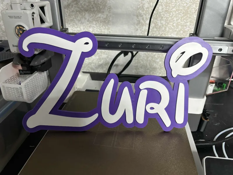 Disney Name Sign Zuri Kid Room Wall Decor