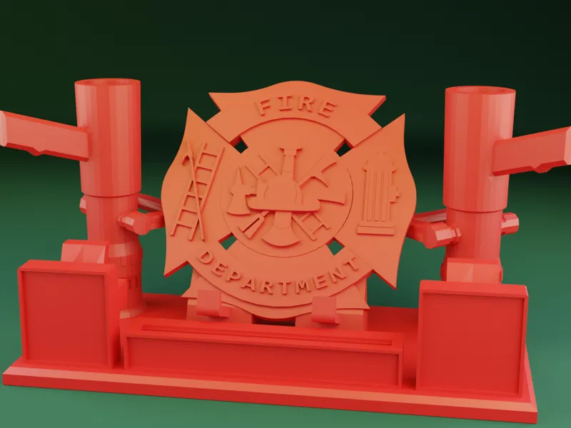 Fire Department Desk Display